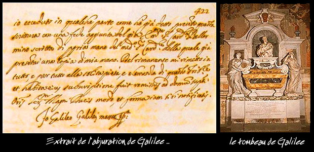 abjuration et tombeau galile